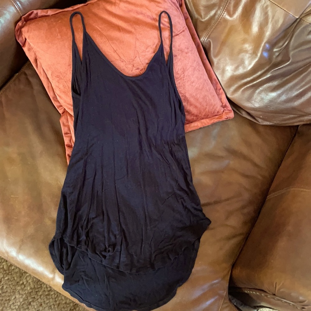 Me To We - Black drapey festival tank - long